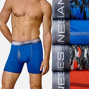 Hanes SPORT 4 - pack Tagless BOXER BRIEFS